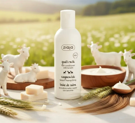 Après-Shampoing Ziaja Kératine & Lait de Chèvre – Répare, Renforce & Lisse les Cheveux