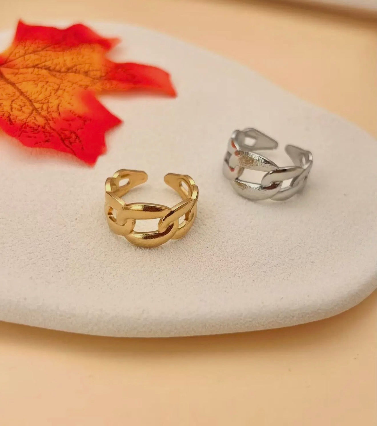 Bague argent - design modern