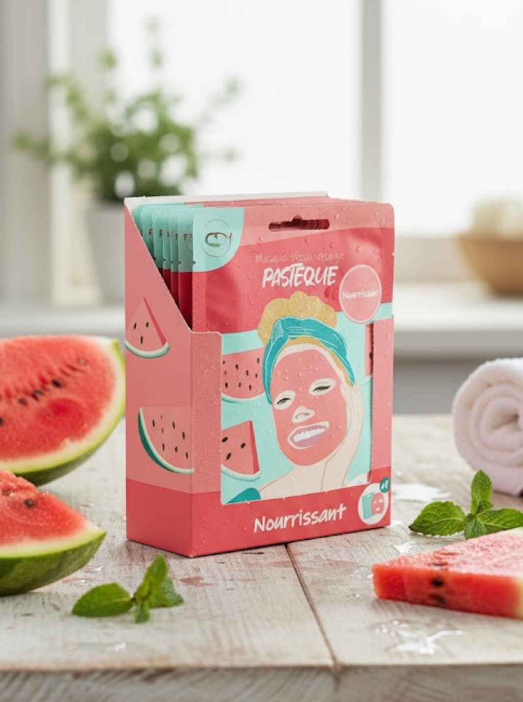 Masque Tissu Pastèque – Hydratation & Éclat Express