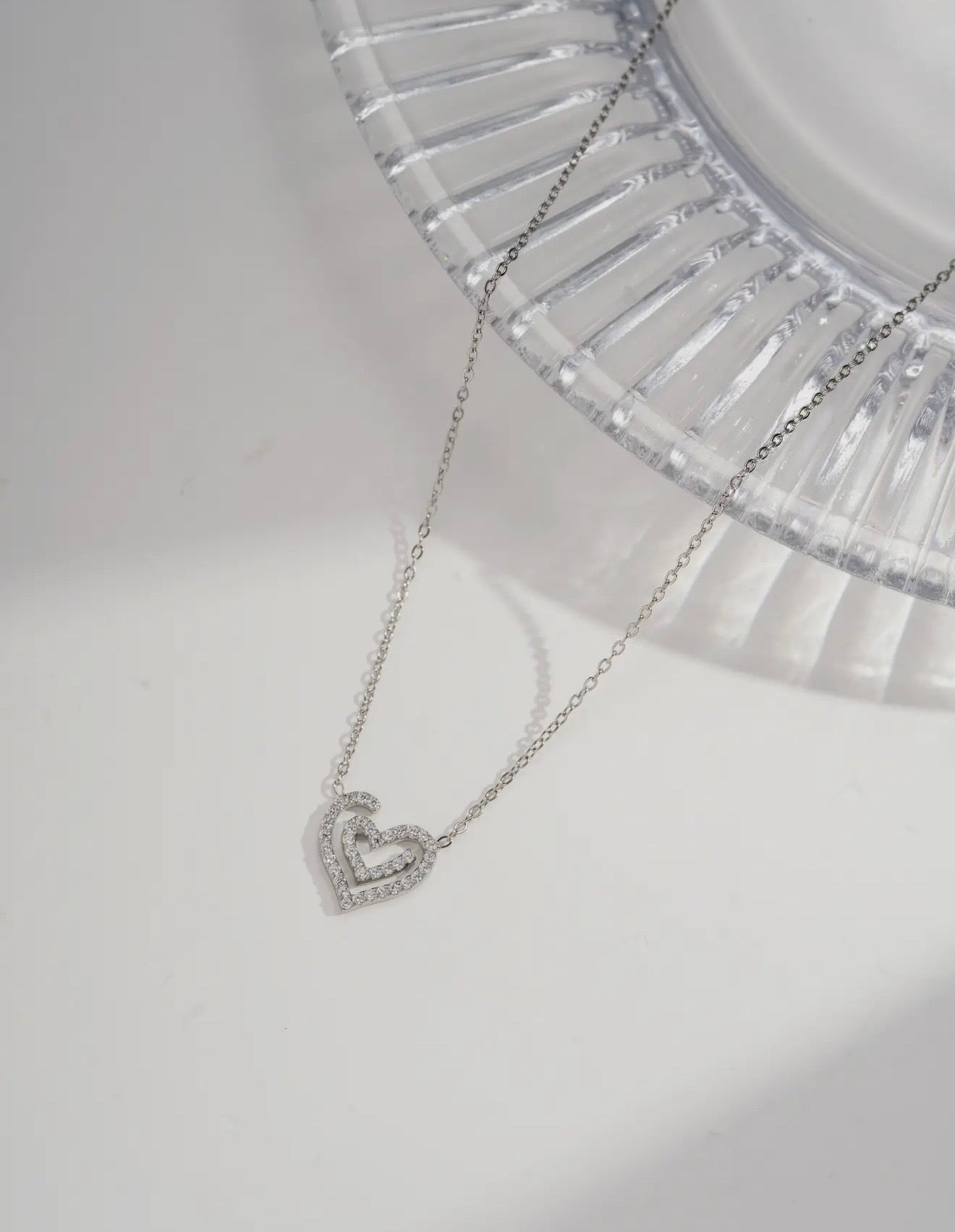 Collier cœur raffiné