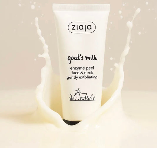Peeling Visage Naturel au Lait de Chèvre & Enzymes | Ziaja – Exfoliation Douce