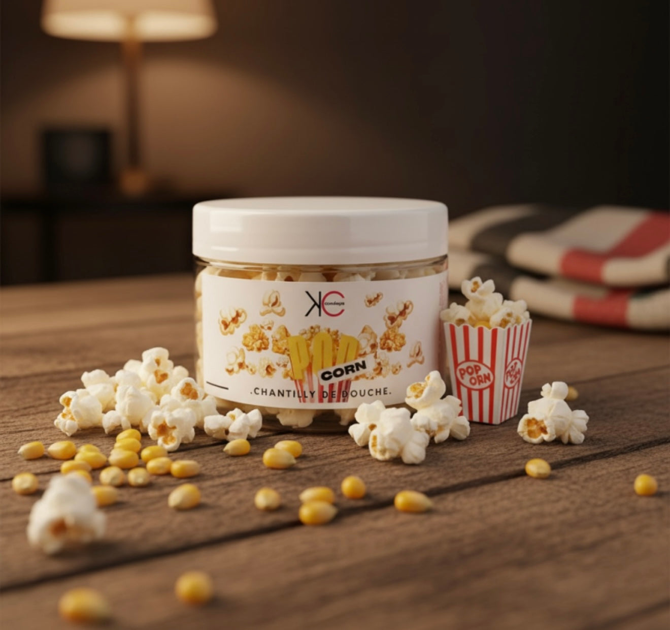 Chantilly de Douche Pop Corn – Édition Noël