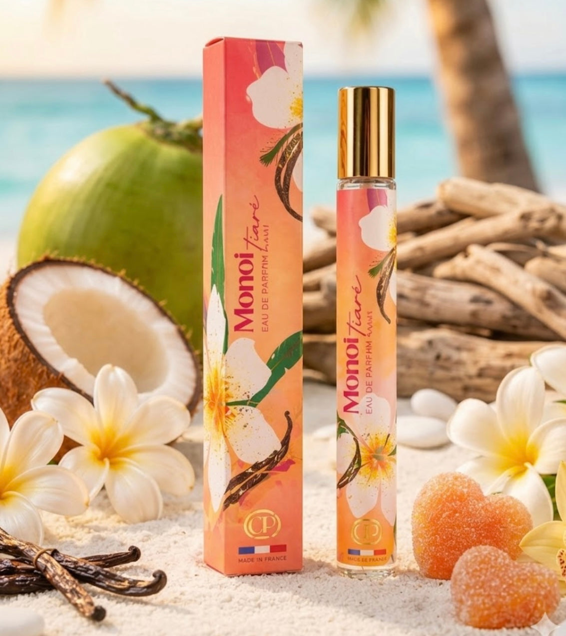 PARFUM DE POCHE MONOÏ TIARÉ 🌴🌞 - 35 ML