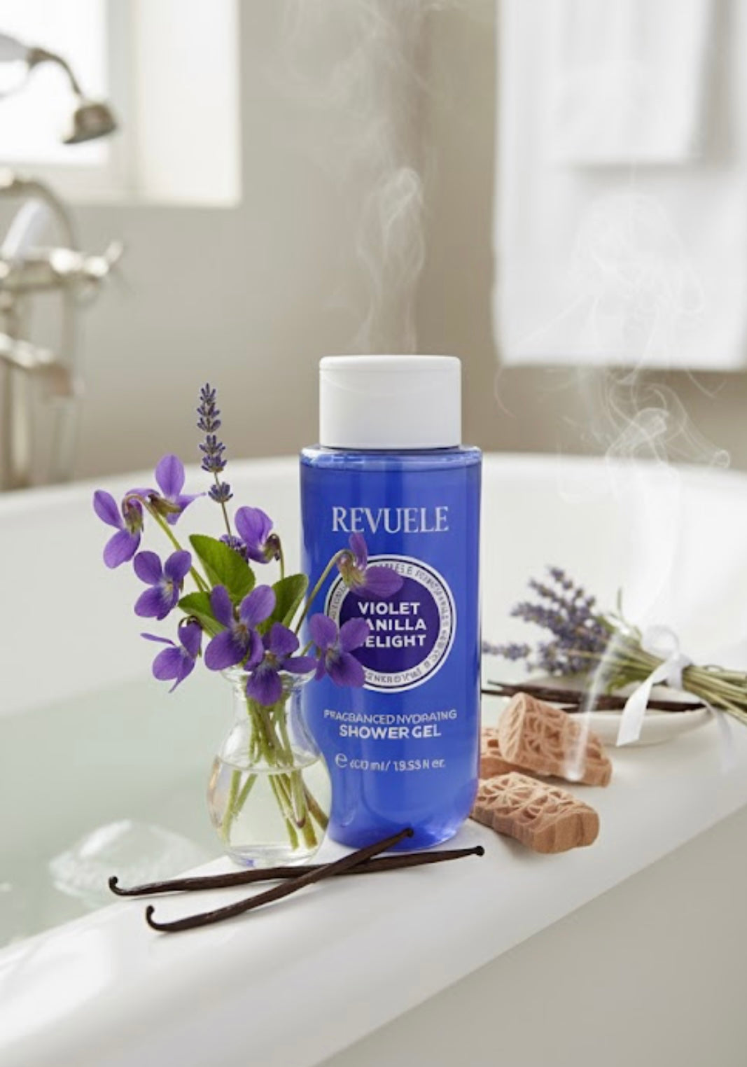 Gel Douche – Vanille, Violette Sucrée & Bois de Santal (400 ml)