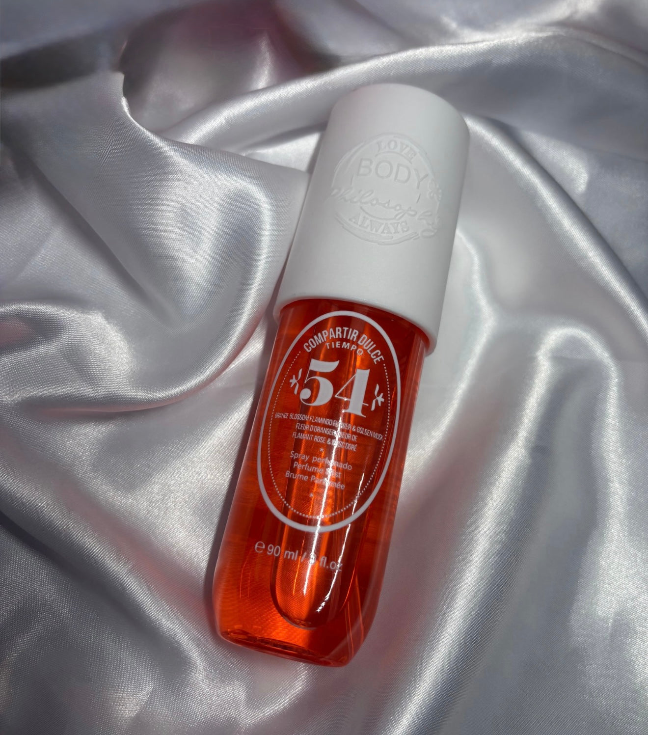 Brume Corps – N°54 Fleur d’Oranger, Fleur Flamand Rose & Musc Doré 🌸🌷✨ (90 ml)