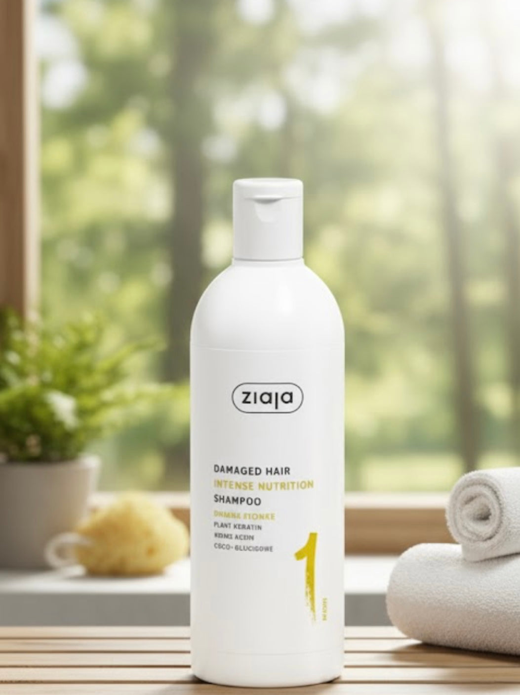Ziaja – Shampooing Réparateur Banane pour Cheveux Secs et Très Abîmés (400 ml)