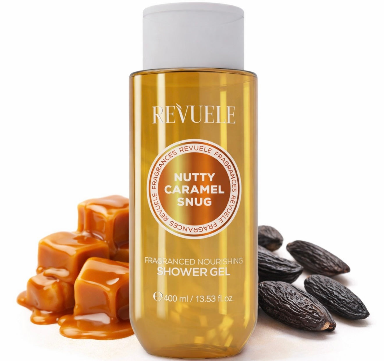 GEL DE DOUCHE Caramel beurre Salé, Fève de Tonka, Noix de Macadamia - 400ml
