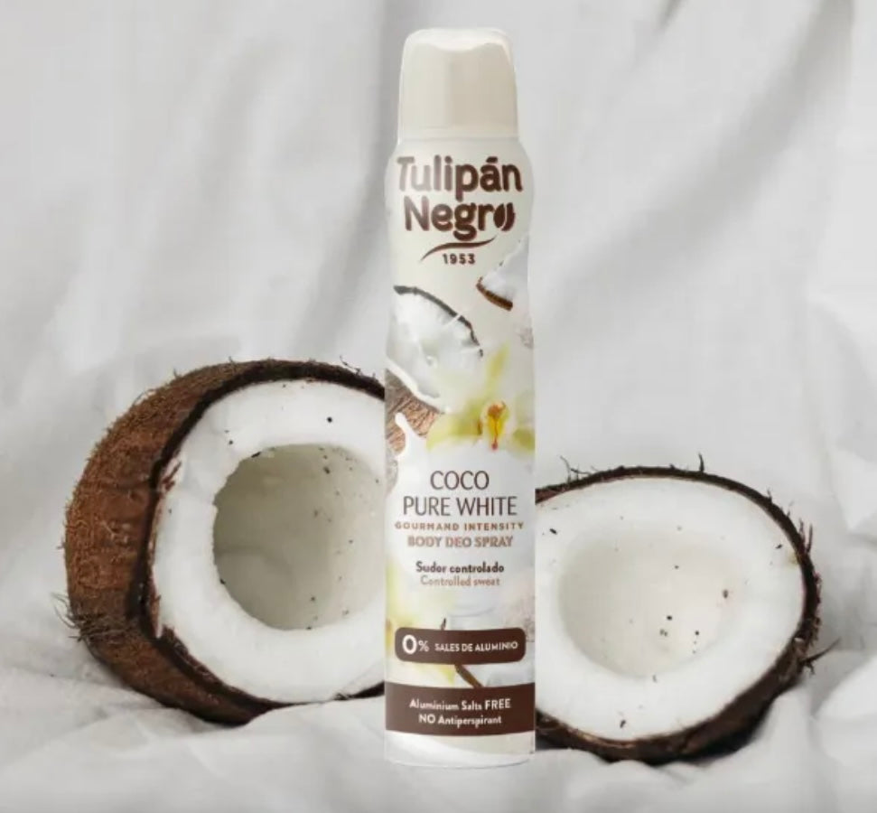 Déodorant Spray Coco Pure White 200 ml – Tulipán Negro