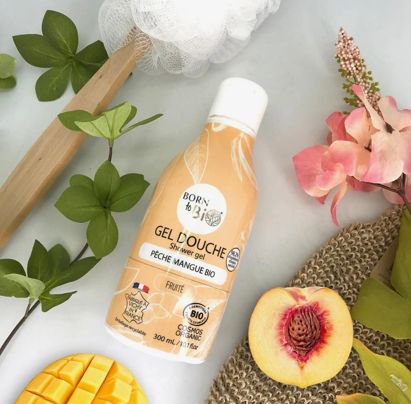 GEL DOUCHE PÊCHE MANGUE 🍑🥭 - 300 ML