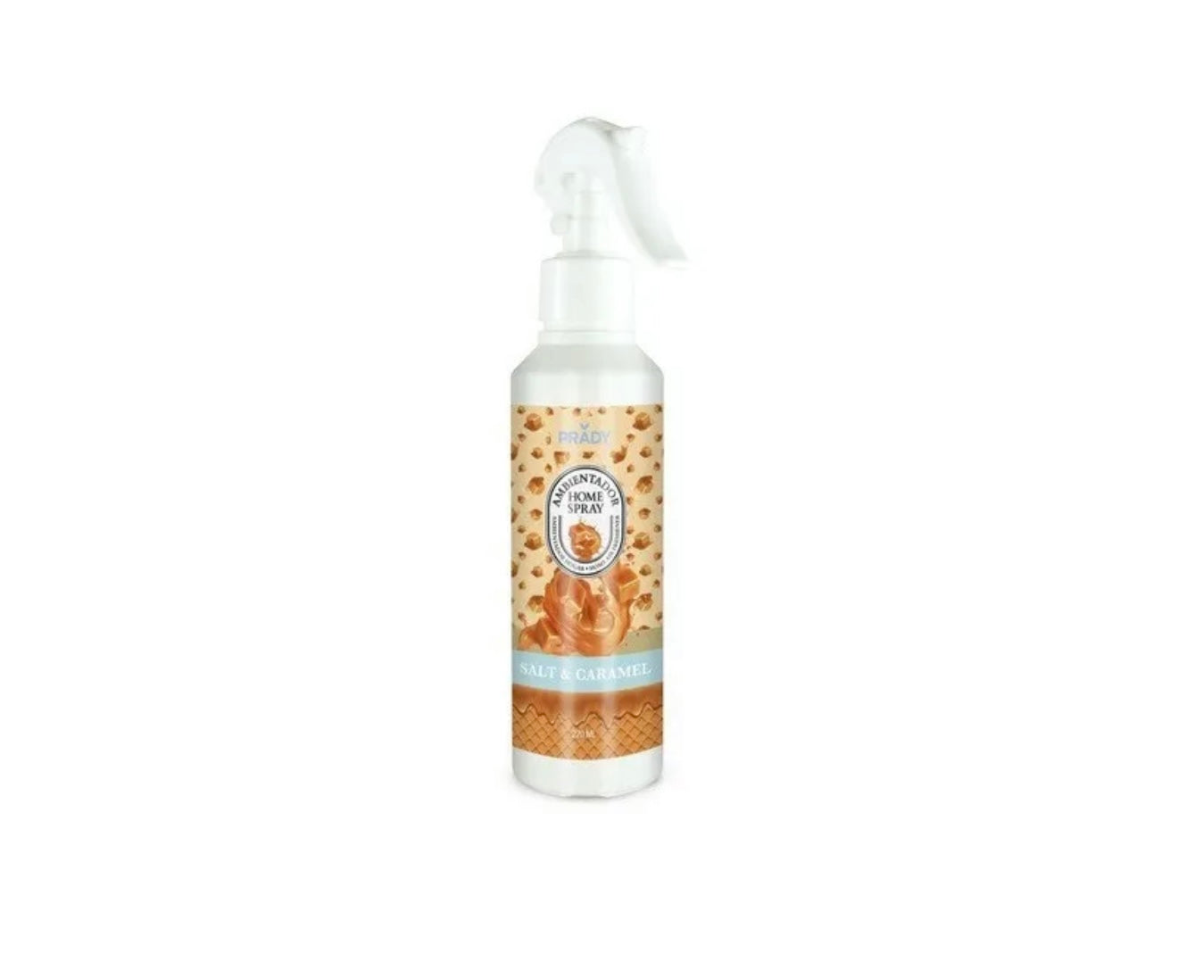 Spray d’Ambiance Maison, Tissu & Voiture – Prady Caramel Beurre Salé 220 ml