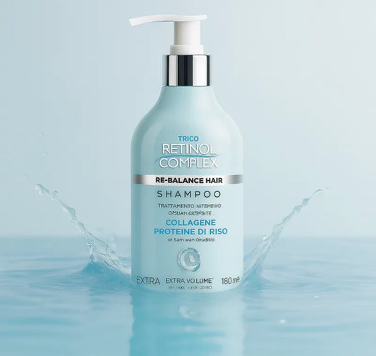 Shampoing nourrissant Re-Balance Hair – Retinol Complex Collagène & Protéine de riz (500ml)