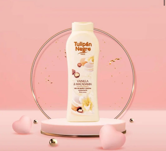 Gel Douche & Bain Hydratant – Parfum Vanille Macadamia (650 ml)