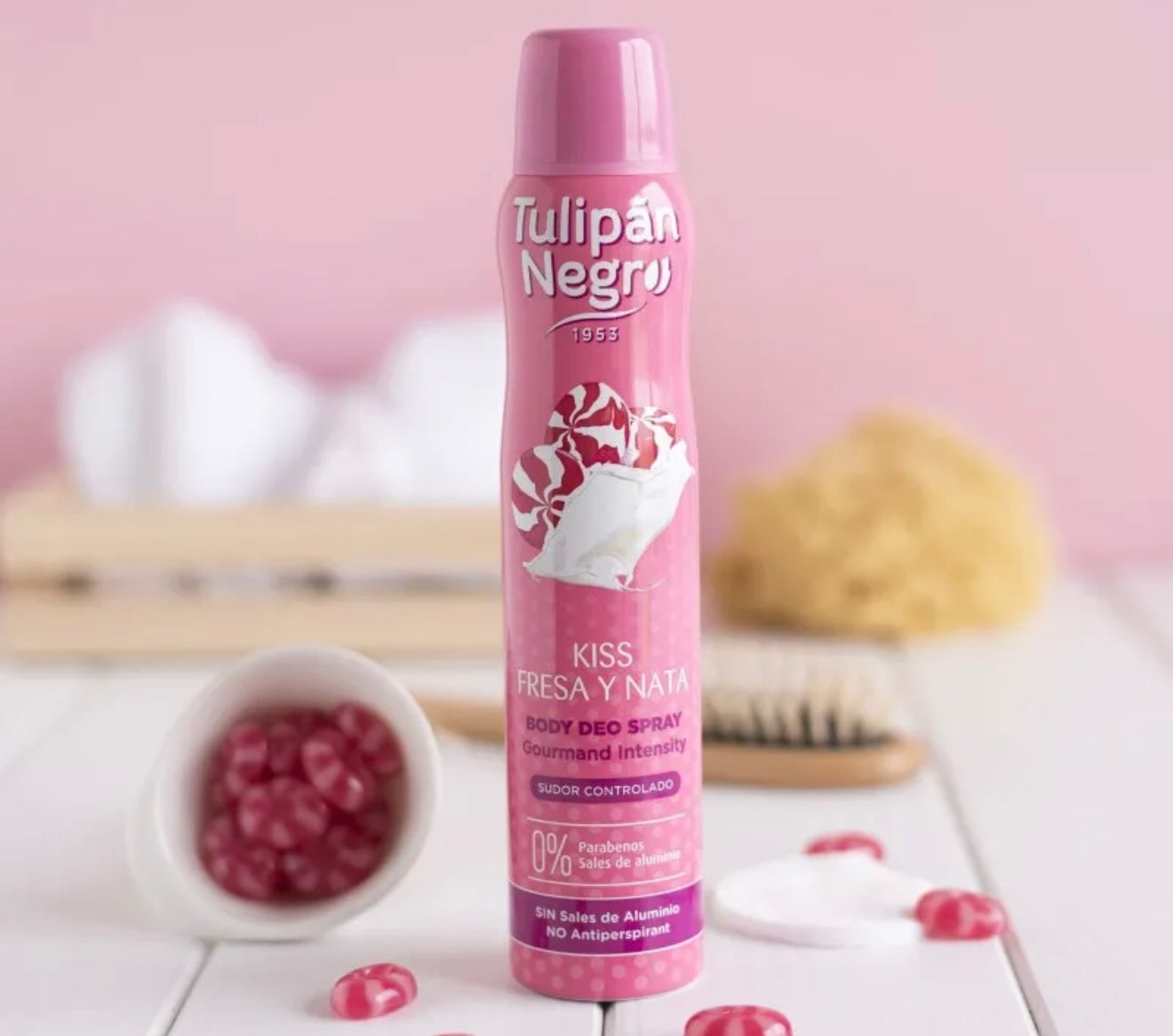 Déodorant Spray Fraise Chantilly 200 ml – Tulipán Negro