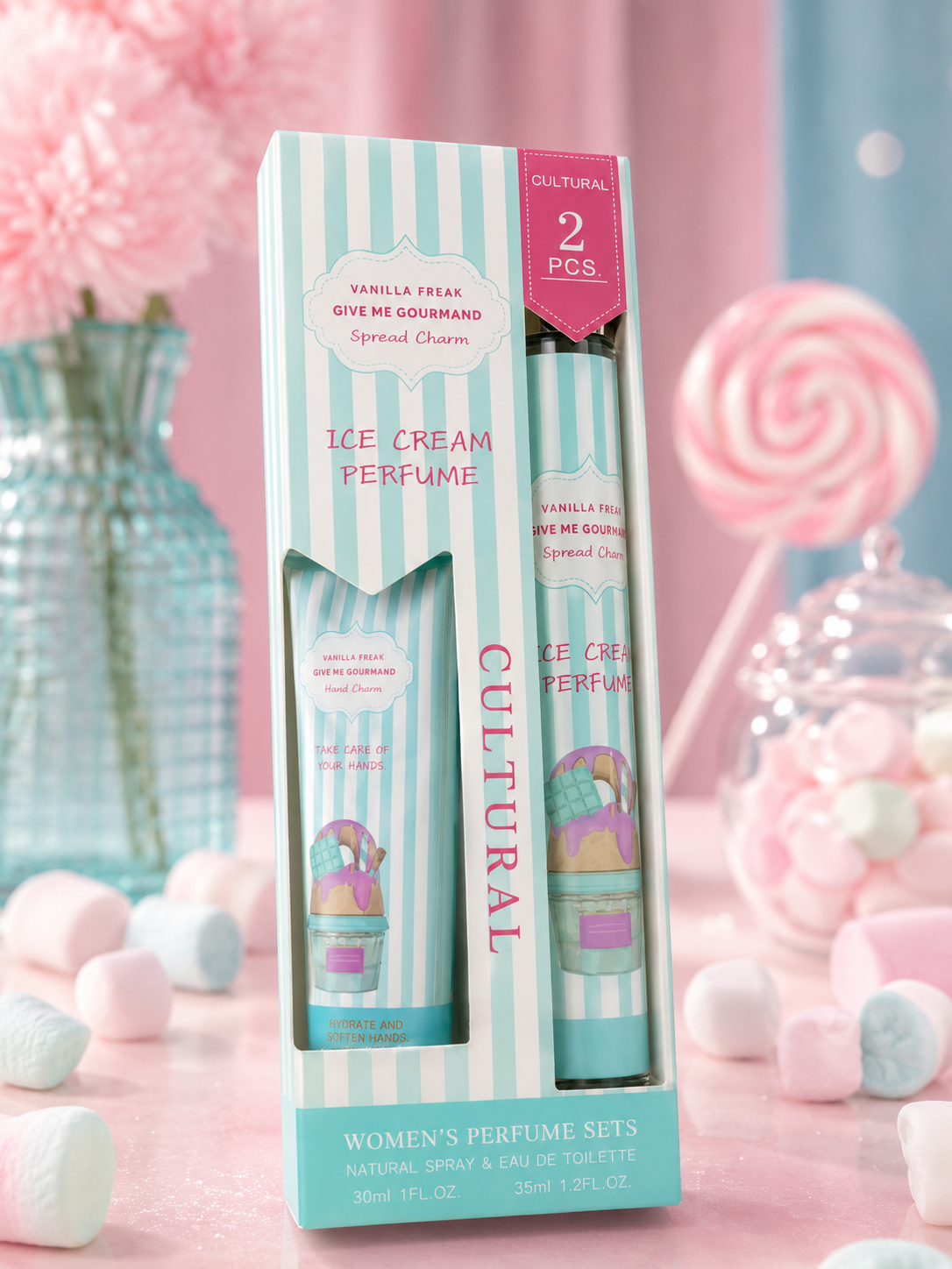 🍦 Vanilla Freak – Coffret Crème Mains & Parfum de Poche 🍦