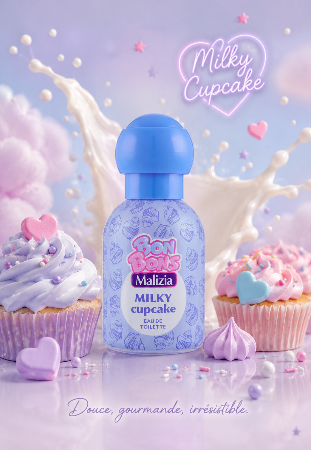 Milky Cup cake – Malizia Bon Bons 🩵