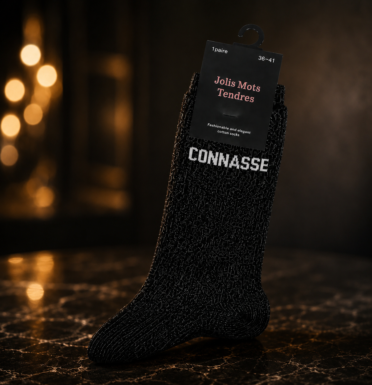 CHAUSSETTES PAILLETÉES CONASSE