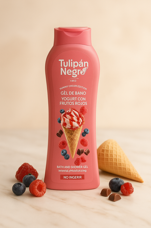 Tulipan Negro – Gel Douche Yummy Crème Glacée Fruits Rouges