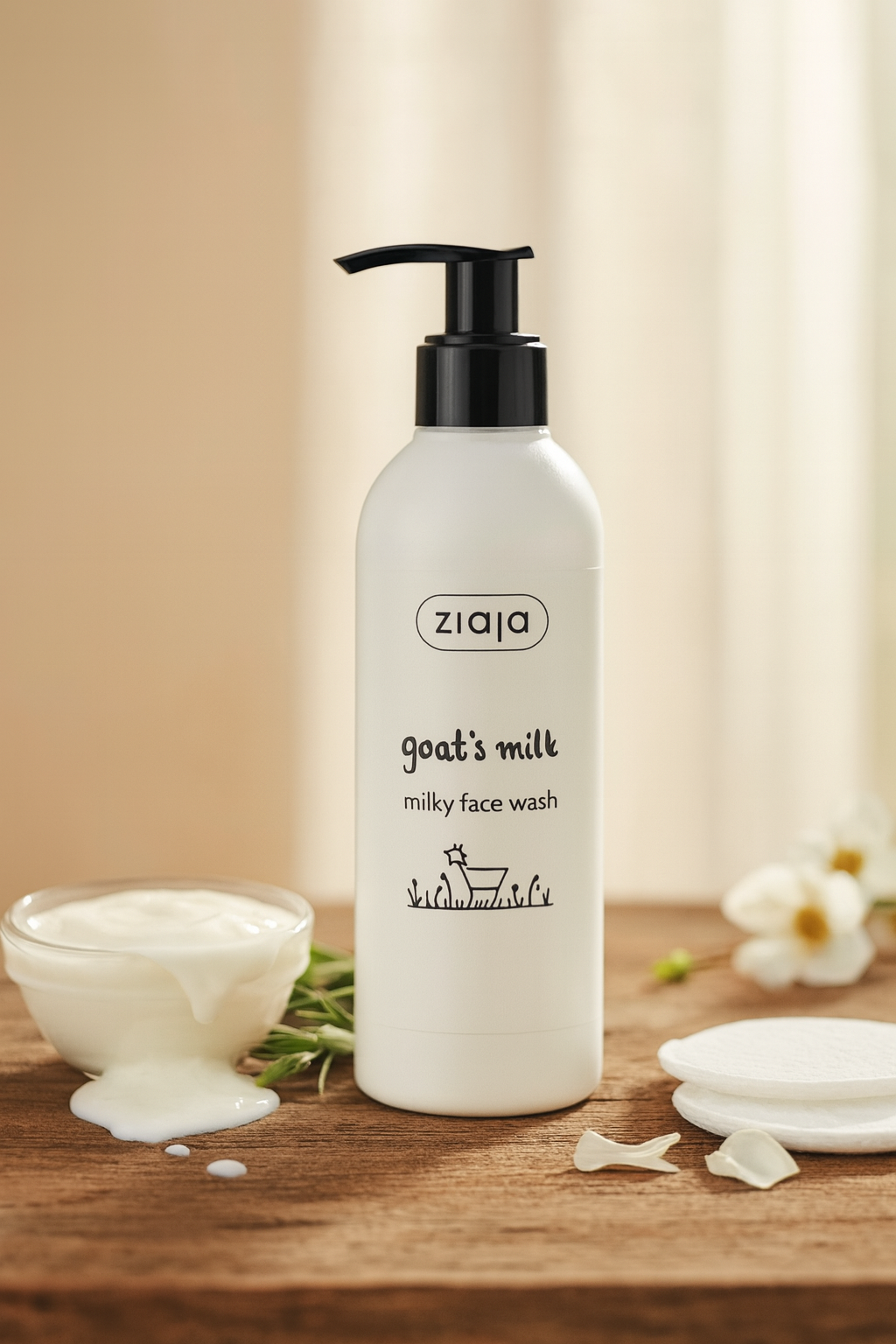 Nettoyant Visage Ziaja au Lait de Chèvre – Nettoie, Adoucit & Nourrit la Peau