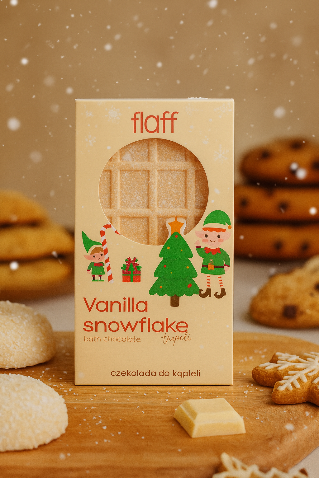 Tablette Effervescente pour le Bain – Vanilla Snowflake