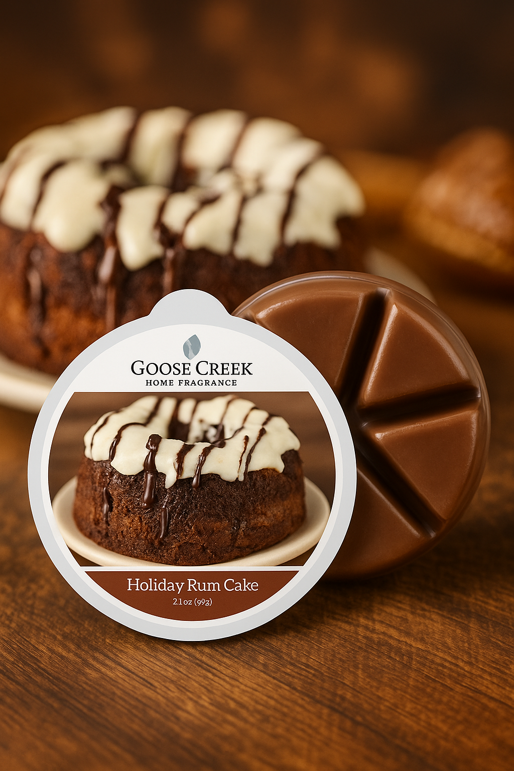 Cire fondante parfumée Gâteau au Rhum des Fêtes – Goose Creek Candle®