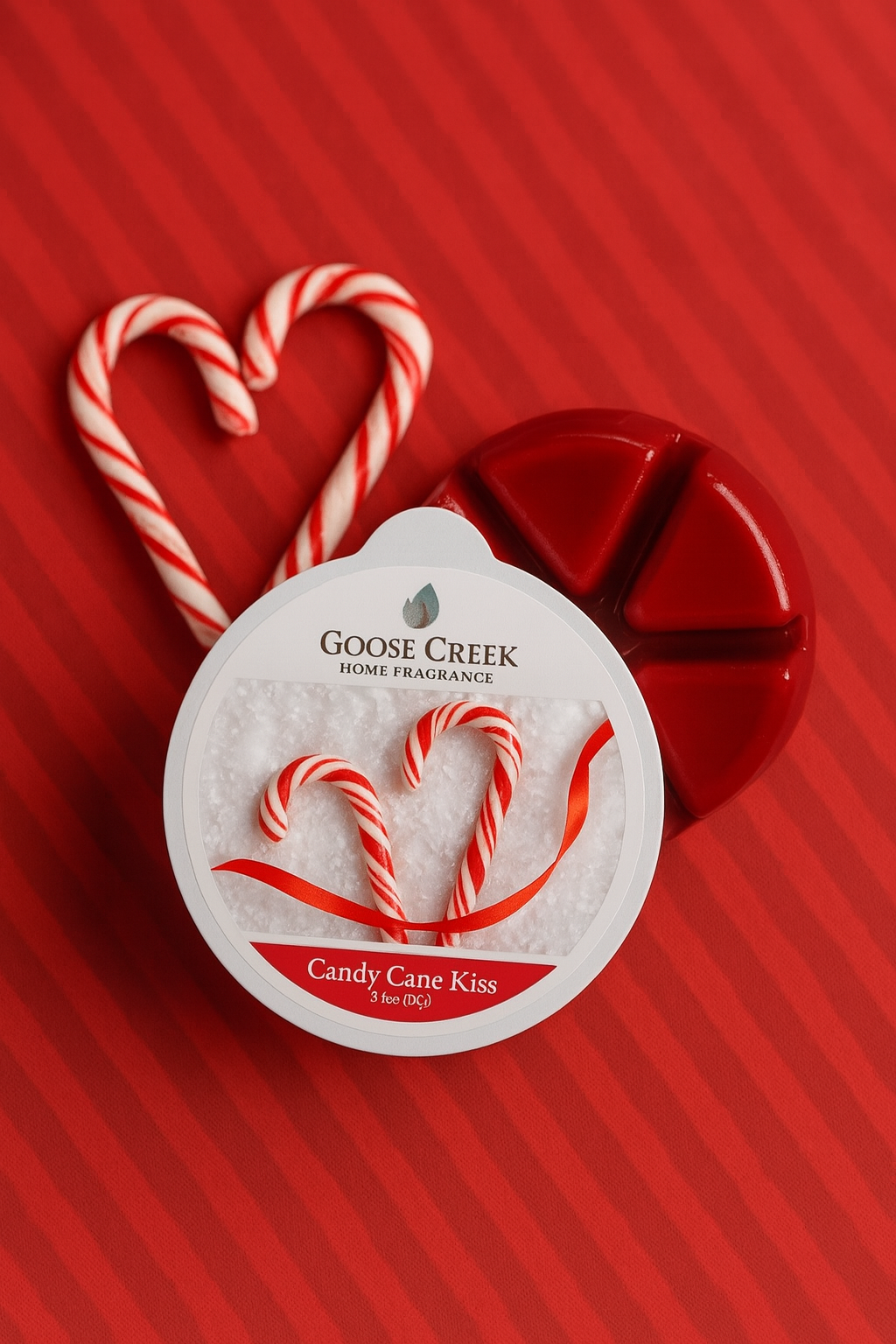 Cire fondante parfumée Candy Cane Kiss – Goose Creek (59 g)