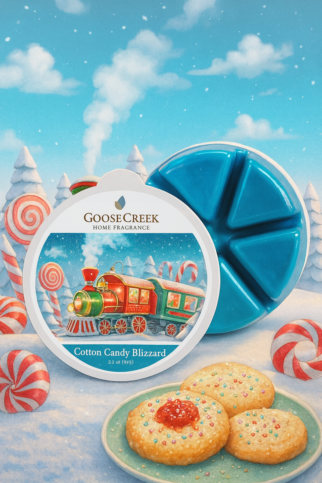 Barbe à Papa Blizzard – Fondant parfumé Goose Creek Candle® (59 g)