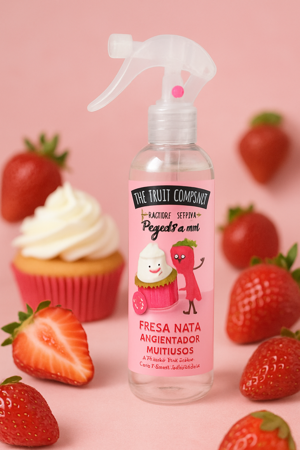 Spray d’Ambiance Air & Tissu Fraise Chantilly – The Fruit Company 🍓