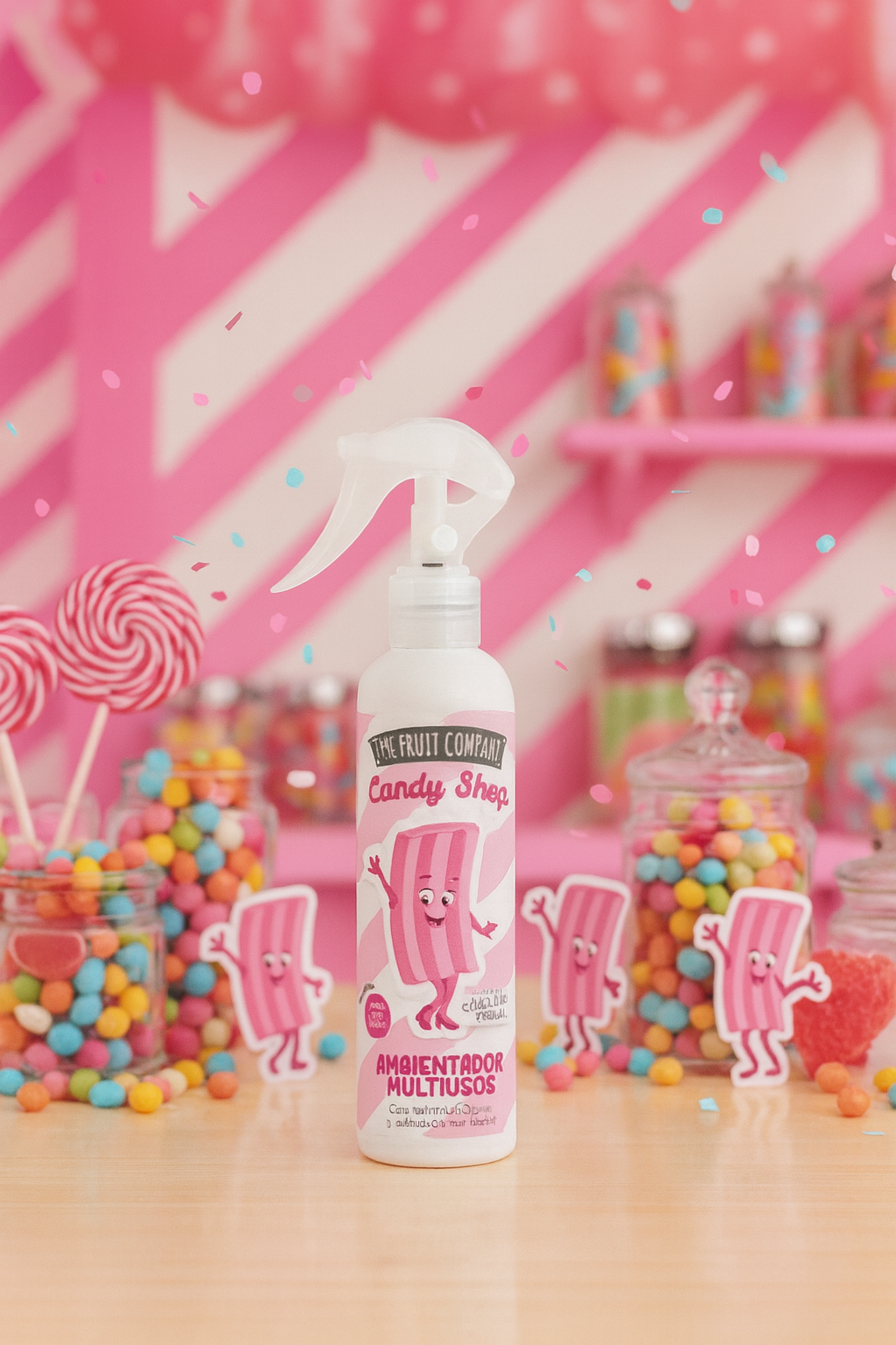Spray d’ambiance air & tissu – candy shop chewing-gum fraise 250 ml