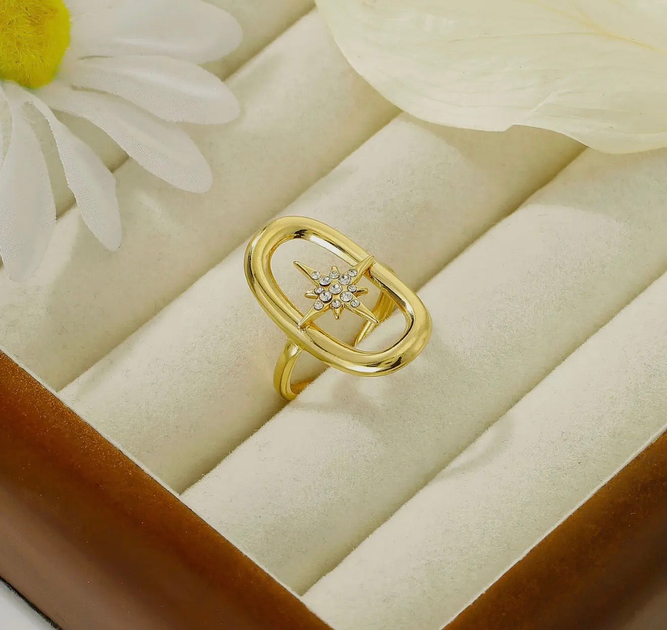 Bague Doré - Étoile du nord