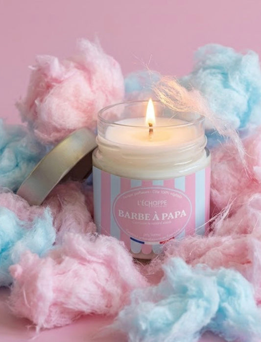 BOUGIE BARBE À PAPA 🍭🩷☁️
