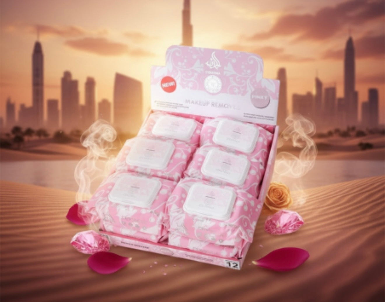 Lingettes démaquillante - Yara rose