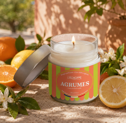 BOUGIE PARFUMÉE - AGRUMES 🍋‍🟩