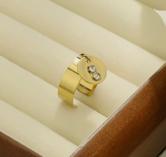 Bague strass - pendentif