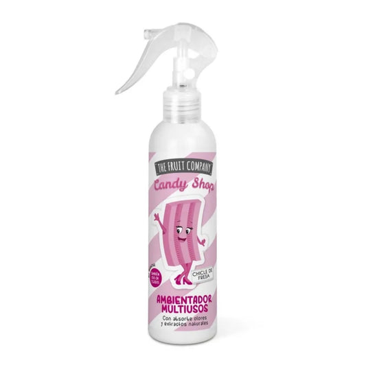 Spray Ambiance Air & Tissu – Chewing-Gum à la Fraise 250 ml – The Fruit Company Candy Shop