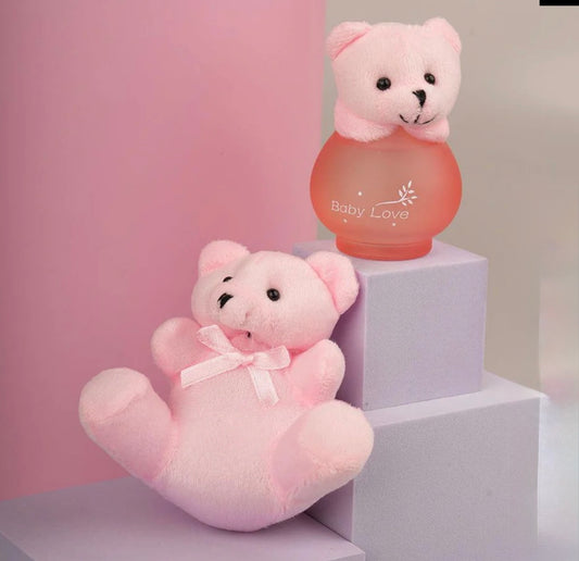 Coffret parfum bb fille / doudou  - ours ou lapin rose