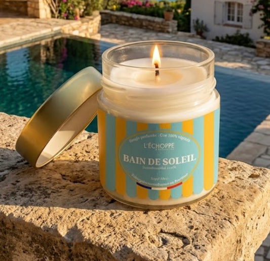 BOUGIE PARFUMÉE - BAIN DE SOLEIL MONOÏ ☀️