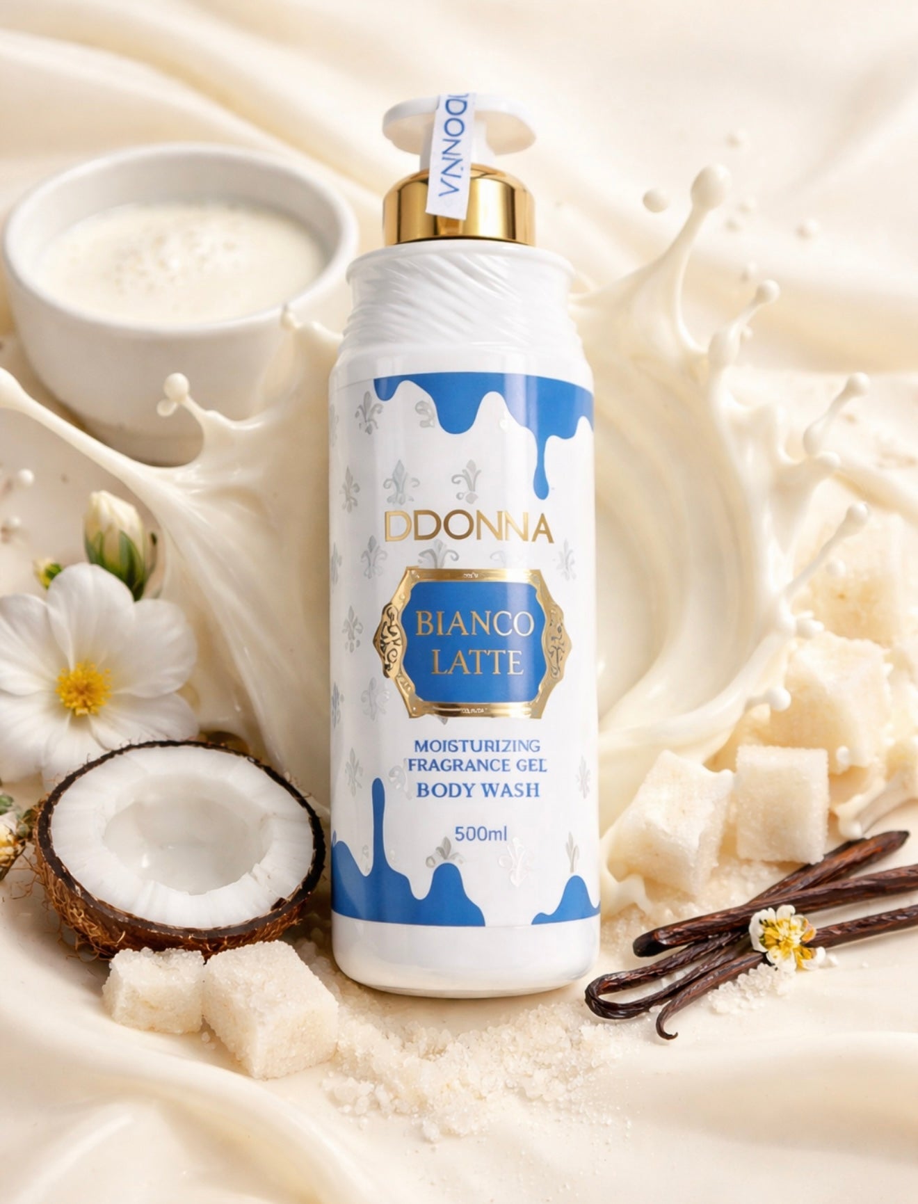 GEL DOUCHE BIANCO LATTE ✨🤍🥛520ML