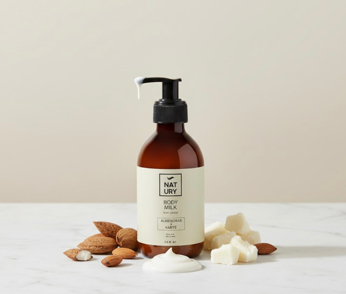 Lait corporel à l’huile d’amande et de karité - 250 ml