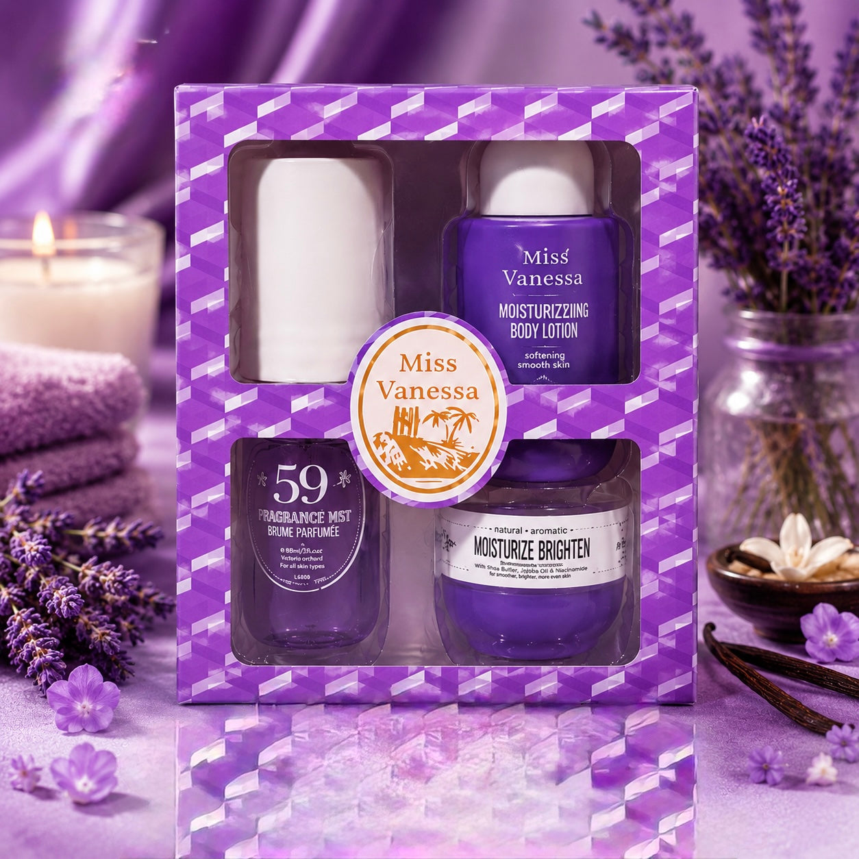 COFFRET N°59 - orchidée, vanille & violette sucrée