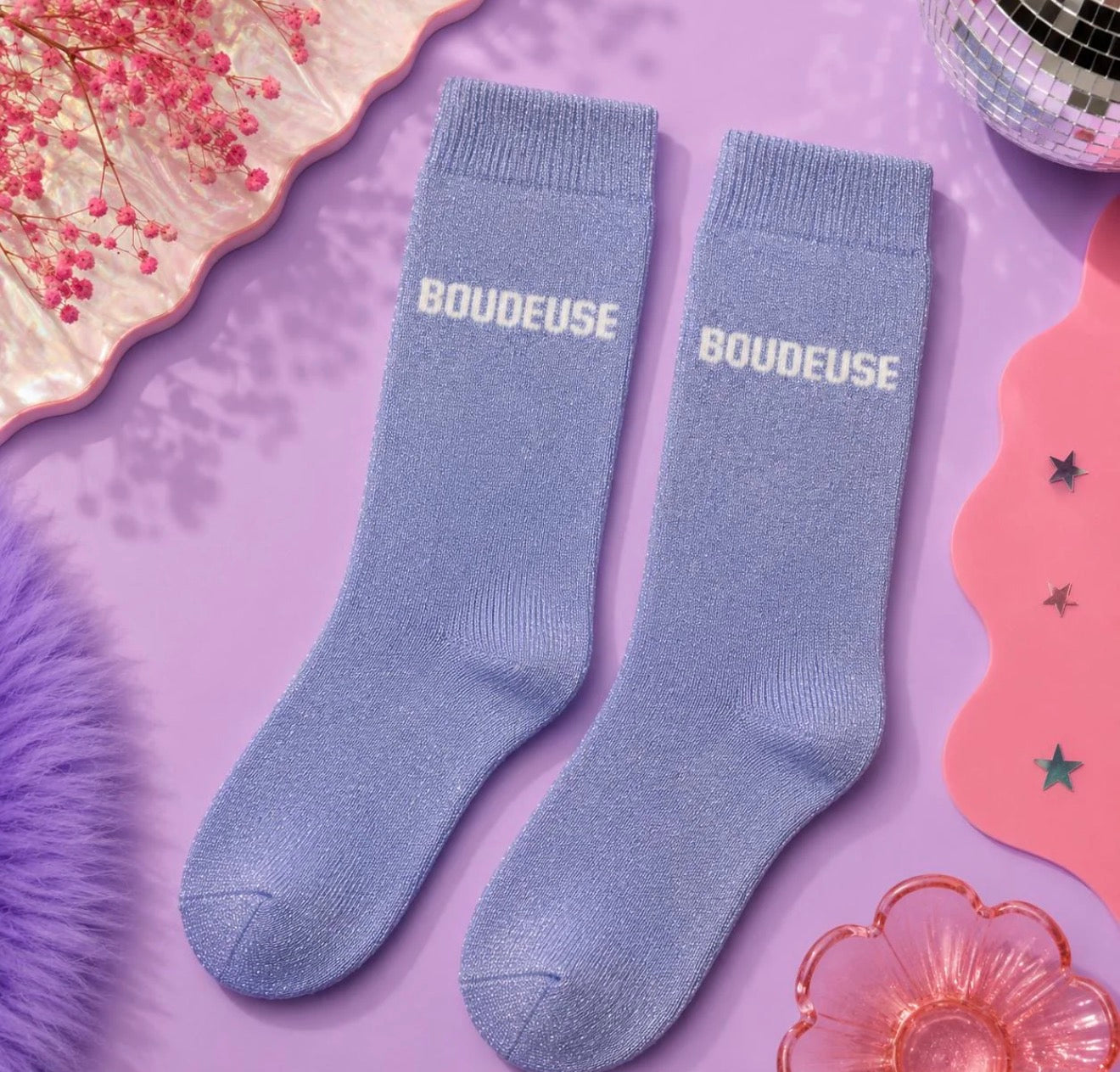 CHAUSSETTES PAILLETÉES BOUDEUSE