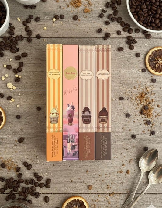 Parfum de poche gourmand – Cookies, Vanille Caramel, Choco, Yum yum – 35 ml