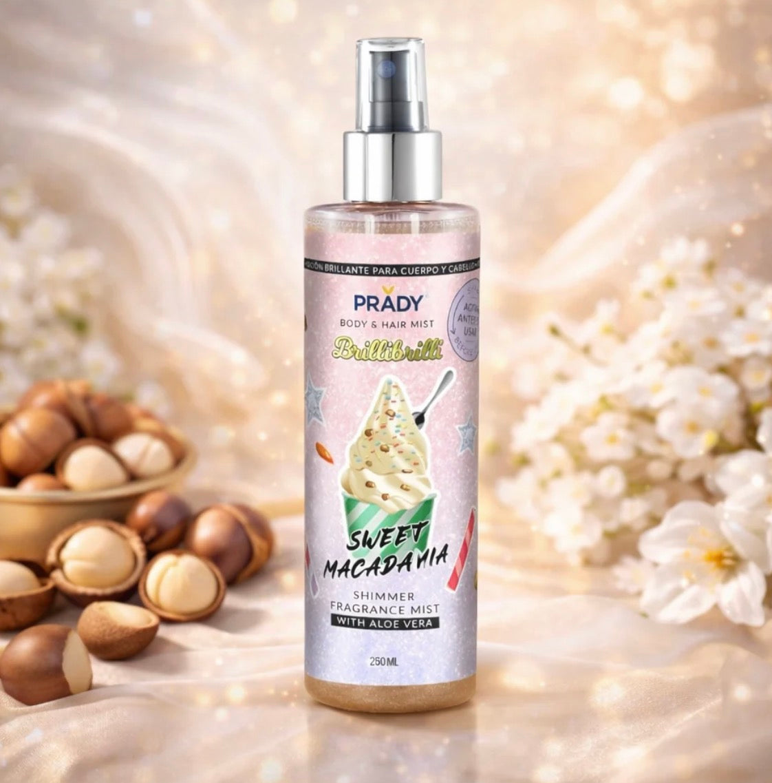 BRUME SCINTILLANTE PARFUMÉE - SWEET MACADAMIA