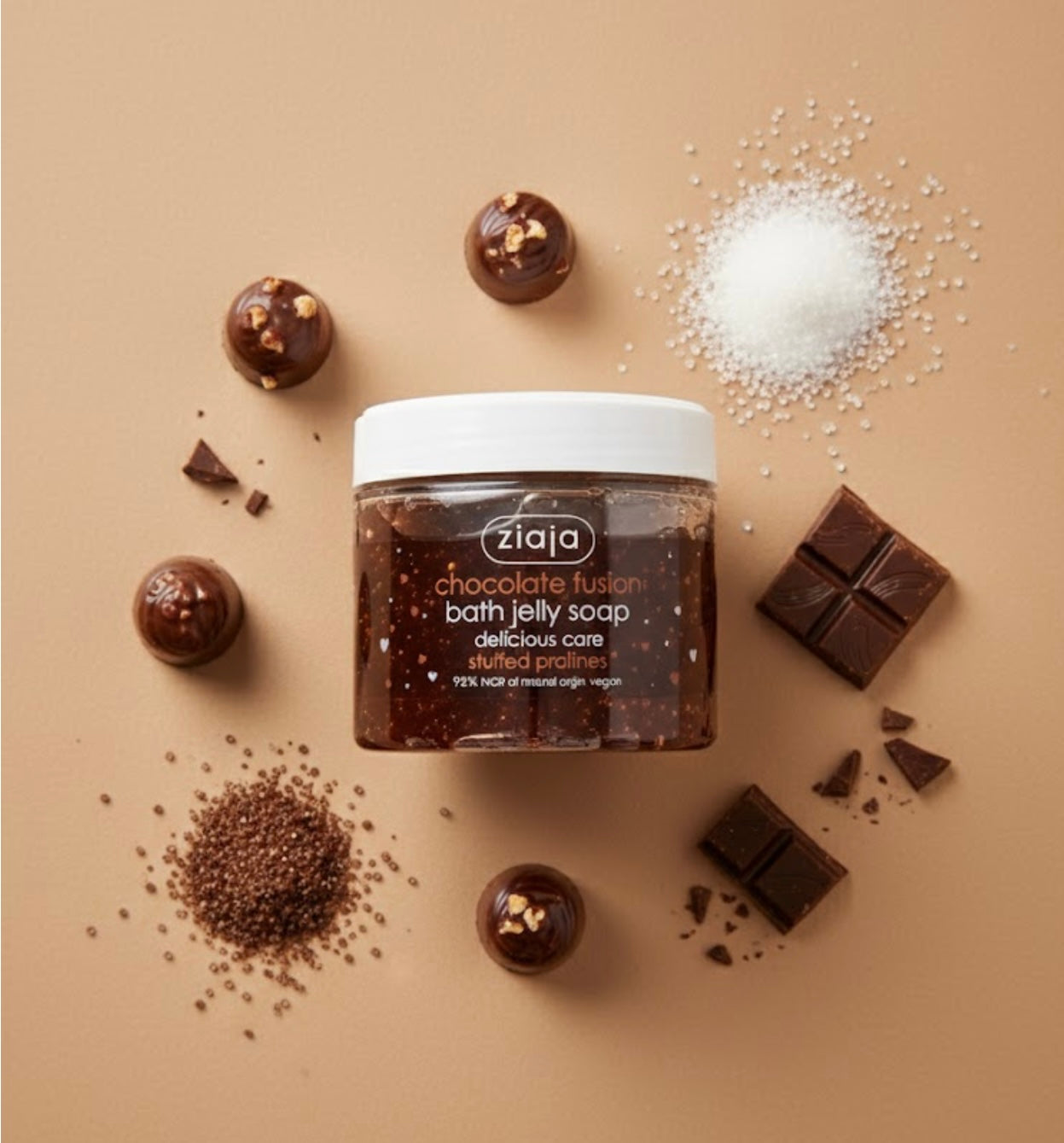 Savon douche  à la texture gelée - Chocolat gourmand