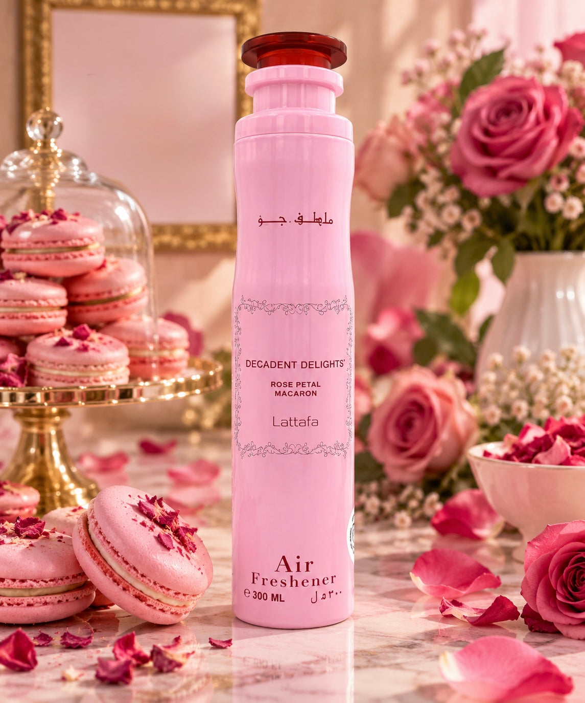 AIR FRESHNER LATTAFA - ROSE 🌹 PETAL MACARON