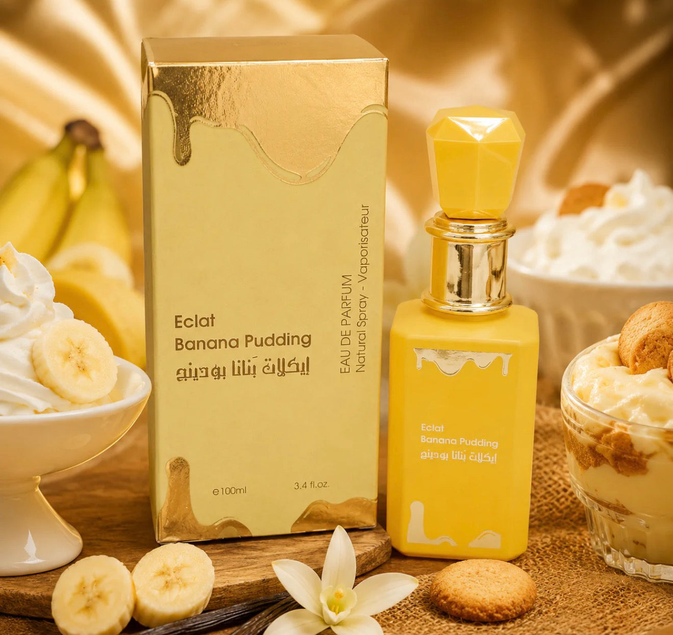 🍌🍮 BANANA PUDDING – EAU DE PARFUM 100 ML ✨🤍