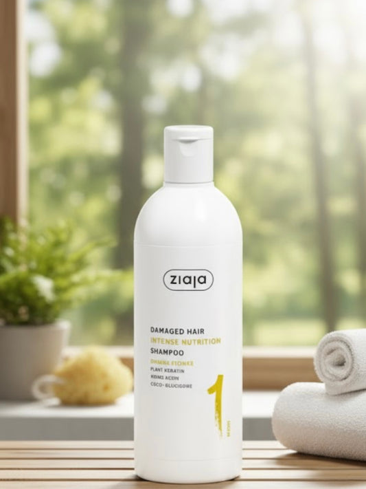Ziaja – Shampooing Réparateur Banane pour Cheveux Secs et Très Abîmés (400 ml)