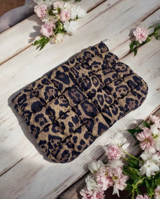 Pochette matelassée - Léopard 🐆