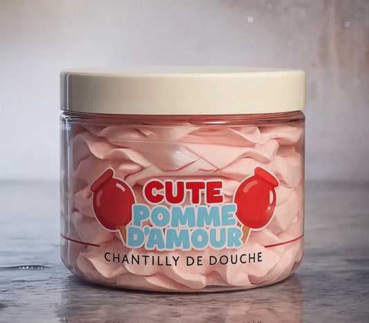 Chantilly de Douche Pomme d’Amour – 100 g de Douceur Gourmande