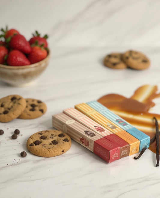 Parfum de poche gourmand – Cookies, Vanille, Caramel & Fraise – 35 ml