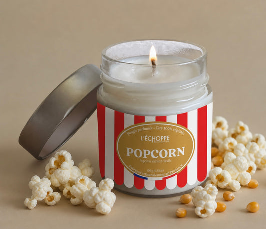BOUGIE PARFUMÉE POP CORN 🍿 - 180G